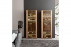 Yonna von SCHÖNER WOHNEN - Lowboard Lack weiß/ Kerneiche natur 