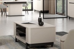 Vodol-living von Forte - dreiteilige Wohnkombination in Sand/ Schwarz