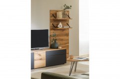 Como von Schösswender - Wohnwand VSCO 01R Kupfereiche bronze geölt