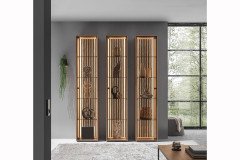 Selino von Hartmann - Wohnwand V24 Kerneiche natur/ anthrazit 