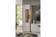 Josh von IDEAL Möbel - Wohnwand in Kaschmir mit Baumrinde