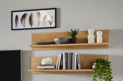 Bent von IDEAL Möbel - Wohnwand in Grau mit Eiche