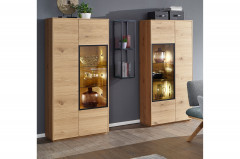 Selecto von Schösswender - Hängeregal SE 18O Wildeiche/ Metall Rost