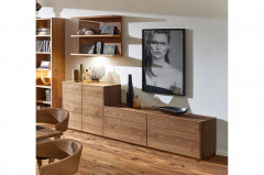 Selecto von Schösswender - Hängeregal SE 18O Wildeiche/ Metall Rost