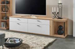 Modica von IDEAL Möbel - Wohnwand Eiche Artisan/ modern white