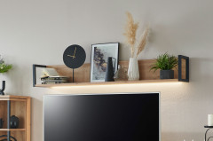 Modica von IDEAL Möbel - Wohnwand Eiche Artisan/ modern white