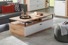 Modica von IDEAL Möbel - Wohnwand Eiche Artisan/ modern white