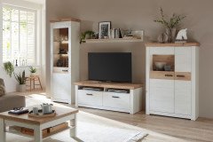 Nizza von IDEAL Möbel - Wohnwand Pino Aurelio und Eiche Artisan