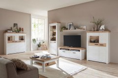 Nizza von IDEAL Möbel - Wohnwand Pino Aurelio und Eiche Artisan