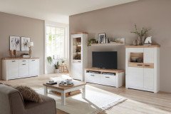 Nizza von IDEAL Möbel - Wohnwand Pino Aurelio und Eiche Artisan