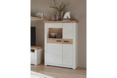 Nizza von IDEAL Möbel - Wohnwand Pino Aurelio und Eiche Artisan