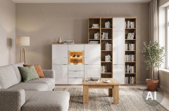 Alpha-living von RMI Möbel - Sideboard in Alteiche