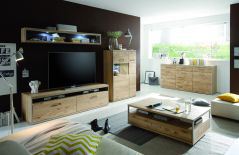 Espero von MCA - Couchtisch in Asteiche mit Rollen