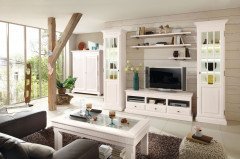 Malaga von Rojas Mobiliario - Sideboard Pinie weiß gebürstet