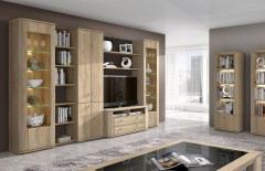 Plano 2 von Stralsunder - Eckwohnwand EB410E Sonoma Eiche hell