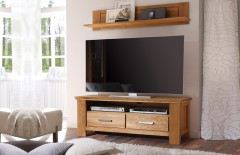 Siena-living von Quadrato - Wohnwand A-05130-6 teilmassive Wildeiche