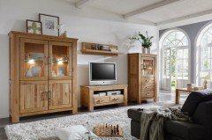 Siena-living von Quadrato - Wohnwand A-05130-6 teilmassive Wildeiche