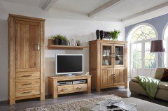 Siena-living von Quadrato - Wohnwand A-05130-6 teilmassive Wildeiche