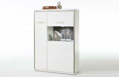 Trento von MCA - Wohnwand II weiß Hochglanz