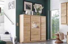 Terano von Quadrato - Wohnwand 40 52 05 Wildeiche teil-massiv