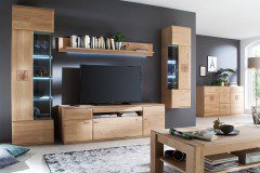 Bologna von MCA - Wohnwand Eiche Bianco