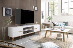 Cervo von MCA furniture - Kommode weiß/ Eiche