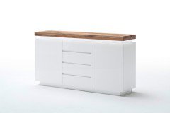 Romina von MCA furniture - Lowboard weiß/ Eiche