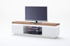 Romina von MCA furniture - Lowboard weiß/ Eiche