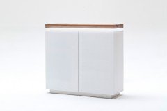 Romina von MCA furniture - Lowboard weiß/ Eiche