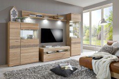 Miro-living von IDEAL Möbel - Wohnwand 09 Eiche bianco