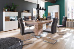 Luzern von MCA - Wohnwand weiß Hochglanz