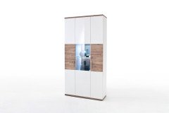 Luzern von MCA - Wohnwand weiß Hochglanz