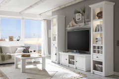 Westerland von Kollektion Letz - Wohnwand 6P PX 23 Pinie weiß