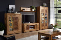 WZ-0315 von GK Möbelvertrieb - Wohnwand Eiche geölt