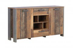 Clif von Forte - Sideboard Clif Beton grau - Old Wood Vintage