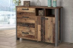 Clif von Forte - Sideboard Clif Beton grau - Old Wood Vintage