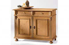 Alina von Gradel - Beistelltisch Fichte, weiß lackiert