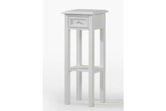 Alina von Gradel - Beistelltisch Fichte, weiß lackiert