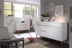 Cervo von MCA furniture - Kommode weiß/ Eiche