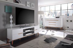 Cervo von MCA furniture - Kommode weiß/ Eiche