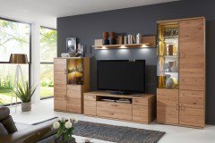 Brilon von IDEAL Möbel - Wohnwand 100 teilmassive Alteiche