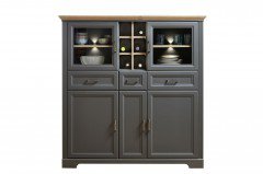 Jasmin von Innostyle - Couchtisch graphit/ Artisan Eiche