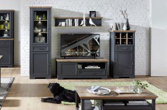 Jasmin von Innostyle - Couchtisch graphit/ Artisan Eiche