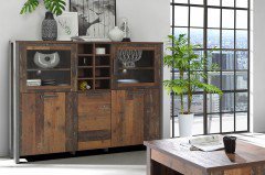 Clif-living von Forte - Lowboard old-wood