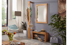 KM-0240 von GK Möbelvertrieb - Wandregal Set Wildeiche geölt