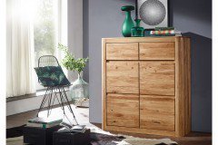 KM-0240 von GK Möbelvertrieb - Wandregal Set Wildeiche geölt