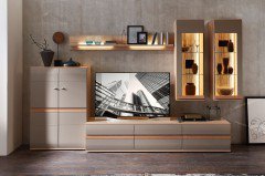Binz-living von Stralsunder - Highboard BG15072 grau matt