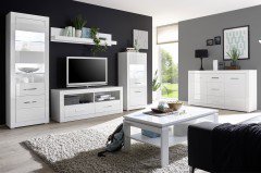 Bianco von Kollektion Letz - Wohnwand 7W iX 13 Weiß Hochglanz