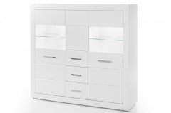 Bianco von Kollektion Letz - Wohnwand 7W iX 13 Weiß Hochglanz