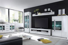 Cantara von Kollektion Letz - Wohnwand 5W iX 91 in Weiß